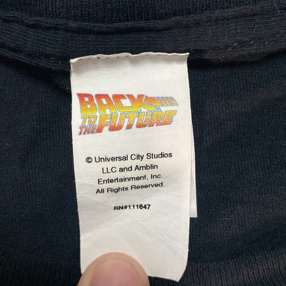 🧪 VINTAGE LIKE NEW BACK TO THE FUTURE DOC AND MARTY TSHIRT MENS SIZE L - Picture 3 of 4